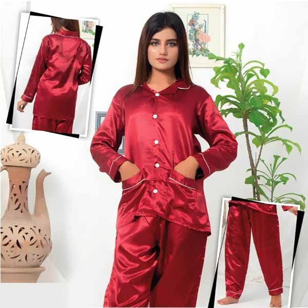 flourish-maroon-silk-pajama-set-fl-1097